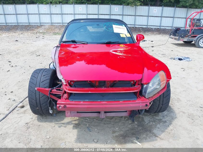 2000 Honda S2000 VIN: JHMAP1143YT005144 Lot: 39806312