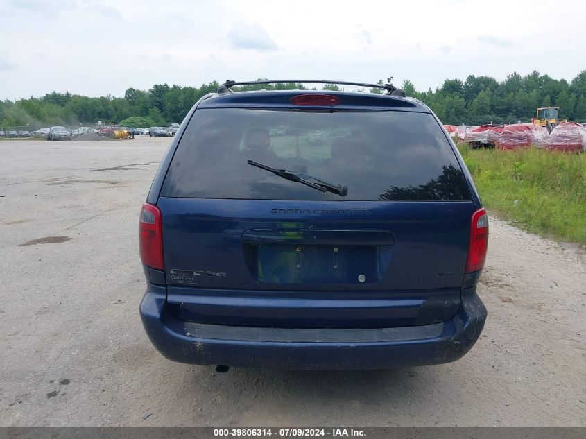2006 Dodge Grand Caravan Sxt VIN: 2D4GP44L16R637261 Lot: 39806314