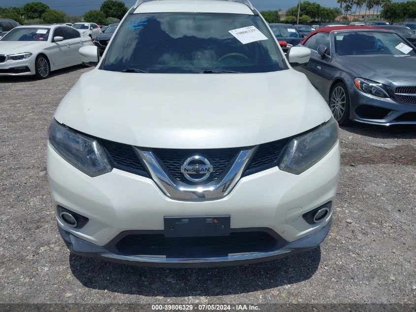 2015 Nissan Rogue Sl VIN: 5N1AT2MT5FC759130 Lot: 39806329