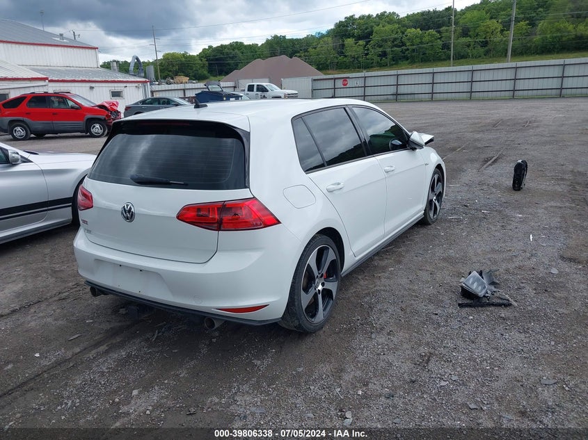 2017 VOLKSWAGEN GOLF GTI AUTOBAHN 4-DOOR/S 4-DOOR/SE 4-DOOR/SPORT 4-DOOR - 3VW447AU7HM042977