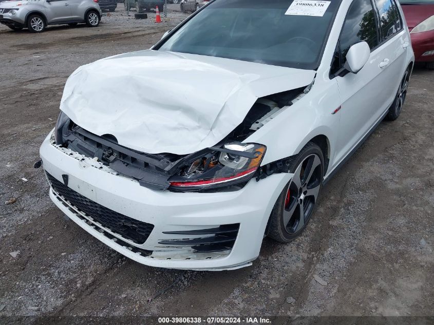2017 VOLKSWAGEN GOLF GTI AUTOBAHN 4-DOOR/S 4-DOOR/SE 4-DOOR/SPORT 4-DOOR - 3VW447AU7HM042977