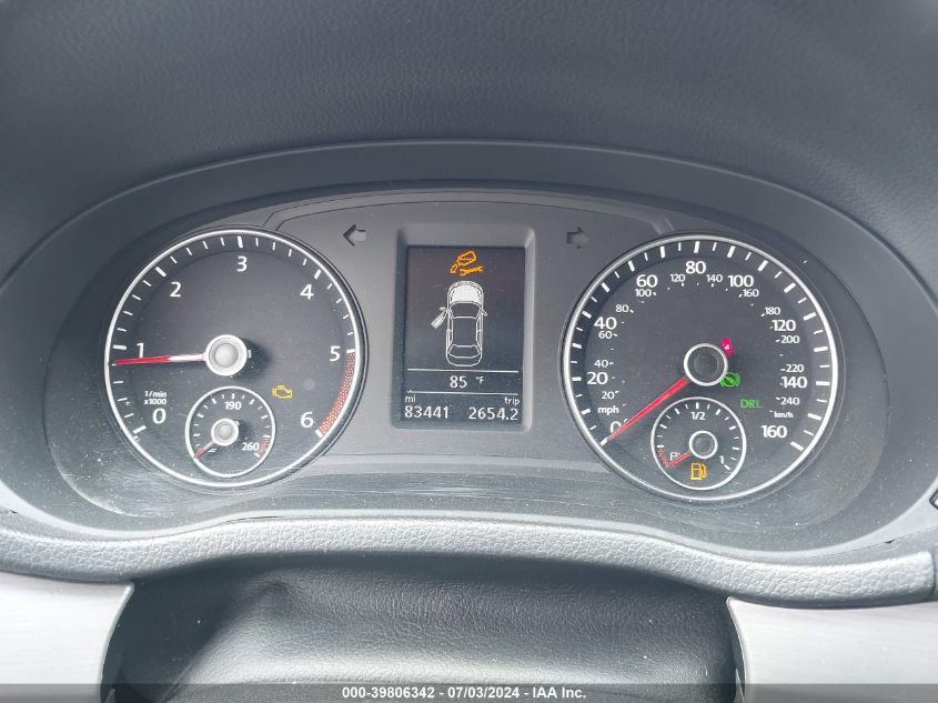 2014 Volkswagen Passat 2.0L Tdi Se VIN: 1VWBN7A3XEC023493 Lot: 39806342