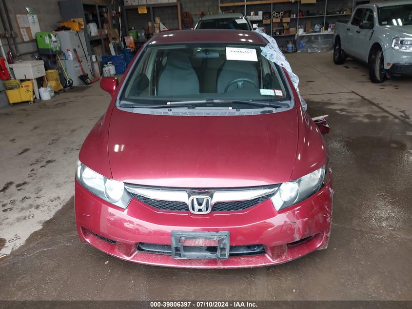 2009 Honda Civic Lx VIN: 2HGFA165X9H545035 Lot: 39806397