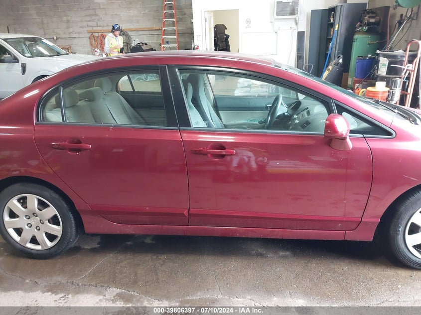 2009 Honda Civic Lx VIN: 2HGFA165X9H545035 Lot: 39806397