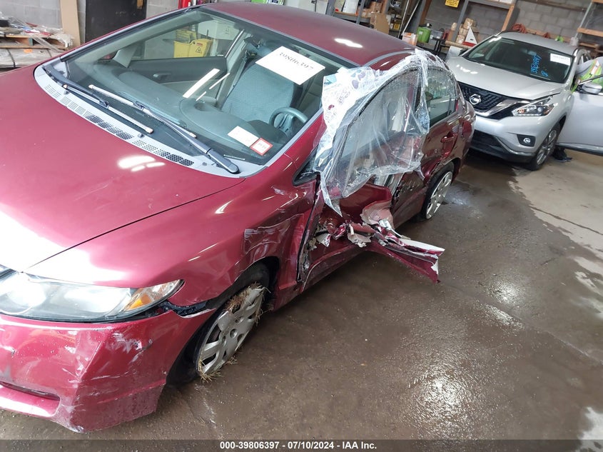 2009 Honda Civic Lx VIN: 2HGFA165X9H545035 Lot: 39806397