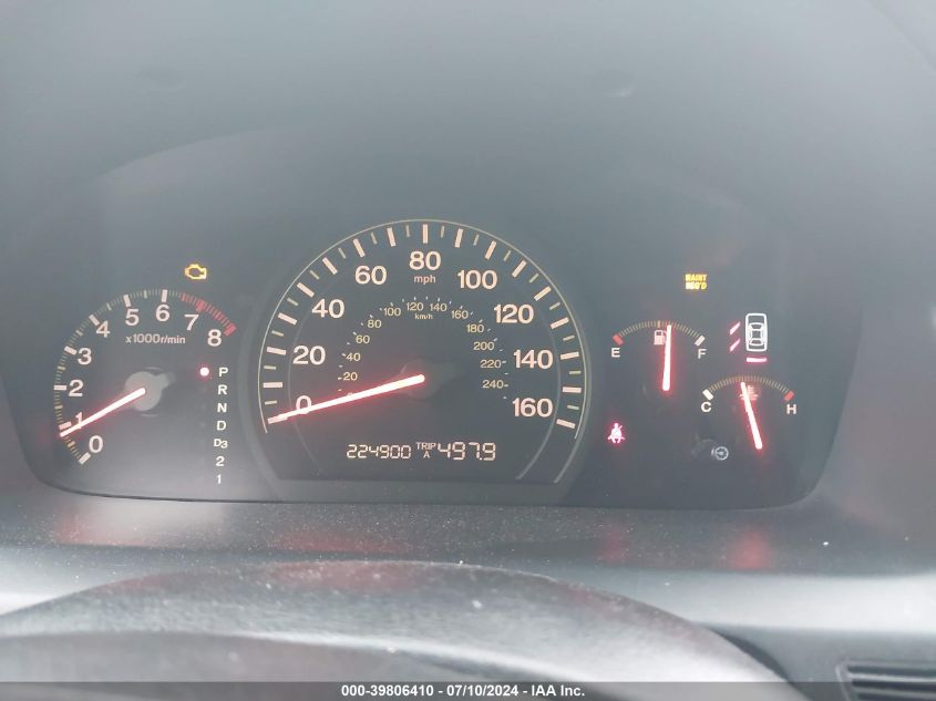 2005 Honda Accord 2.4 Lx VIN: 1HGCM564X5A005024 Lot: 39806410