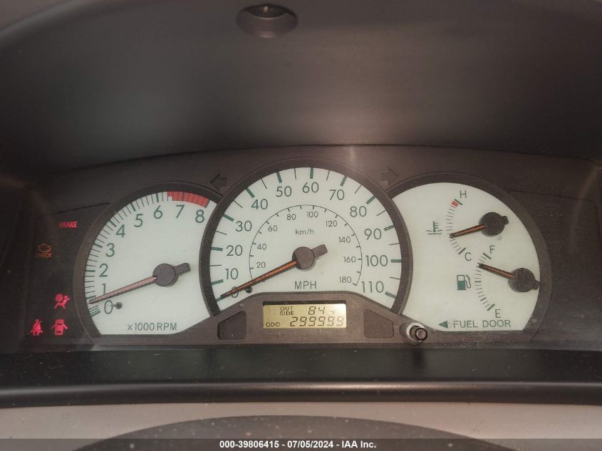 2004 Toyota Corolla Le VIN: 2T1BR32E24C289399 Lot: 39806415