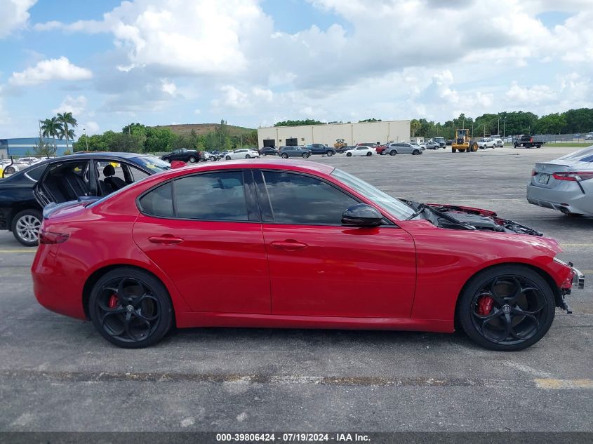 2019 Alfa Romeo Giulia Ti Rwd VIN: ZARFAMBN3K7601393 Lot: 39806424
