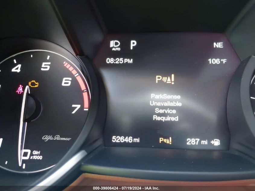 2019 Alfa Romeo Giulia Ti Rwd VIN: ZARFAMBN3K7601393 Lot: 39806424