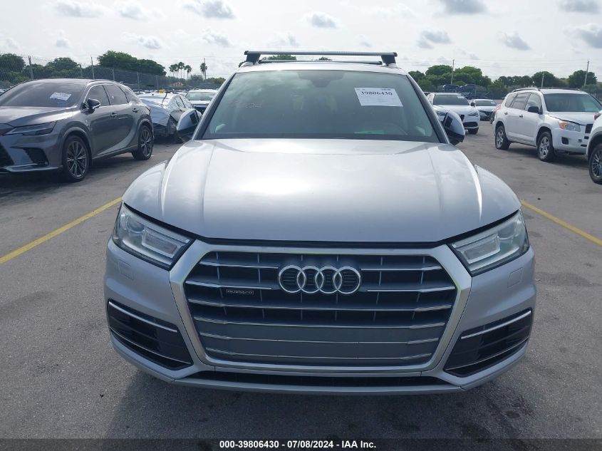 2019 Audi Q5 45 Premium VIN: WA1ANAFY6K2045910 Lot: 39806430