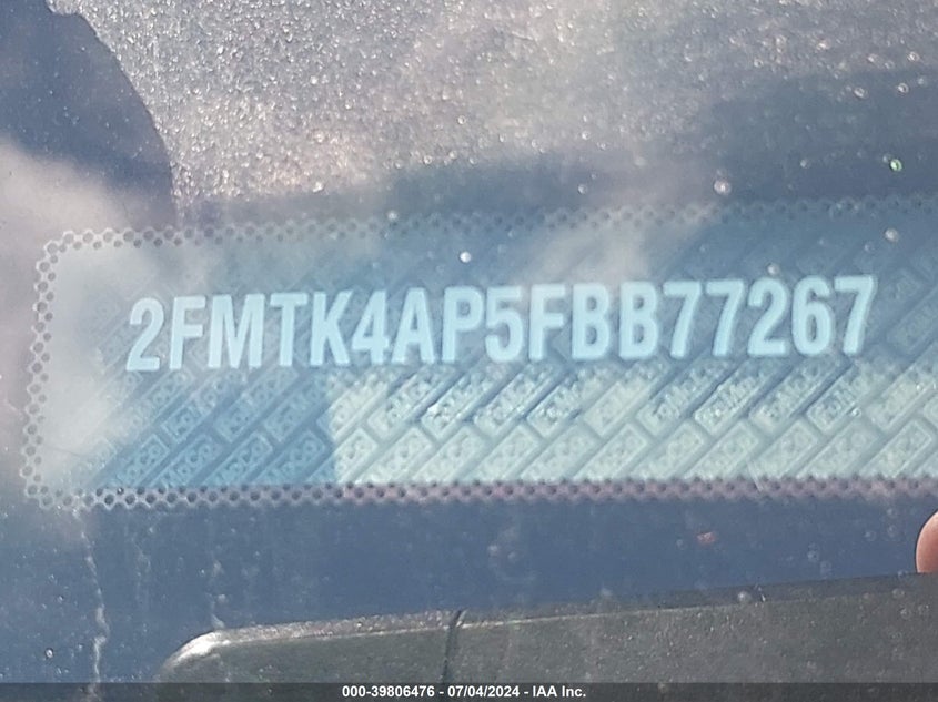 2015 Ford Edge Sport VIN: 2FMTK4AP5FBB77267 Lot: 39806476