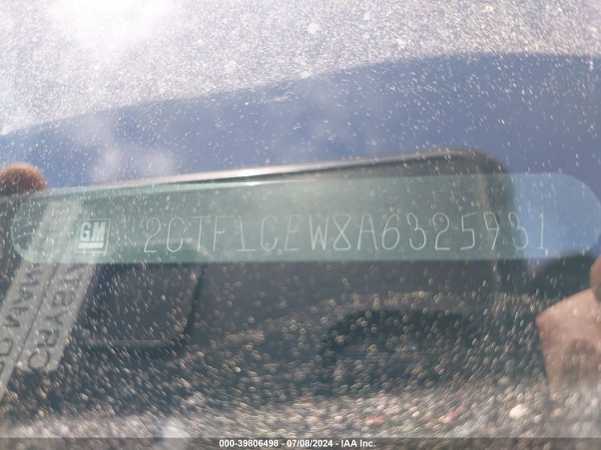 2010 GMC Terrain Sle VIN: 2CTFLCEW8A6325931 Lot: 39806498