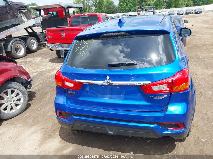 2019 Mitsubishi Outlander Sport 2.0 Es VIN: JA4AP3AU8KU004869 Lot: 39806575