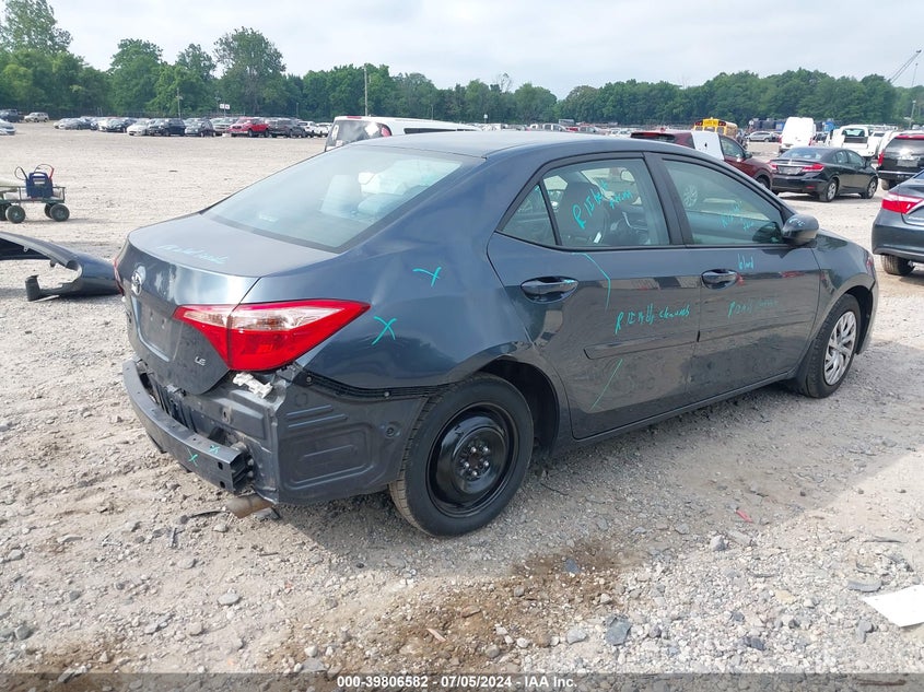 VIN 2T1BURHE4JC012242 2018 TOYOTA COROLLA LE
