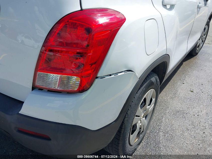 2016 Chevrolet Trax 1Ls VIN: 3GNCJKSB7GL262994 Lot: 39806744