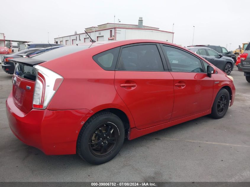 2012 Toyota Prius Two VIN: JTDKN3DU1C1481139 Lot: 39806752