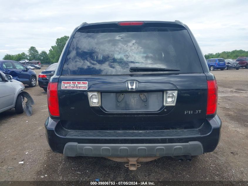 2003 Honda Pilot Ex-L VIN: 2HKYF18573H599087 Lot: 39806753