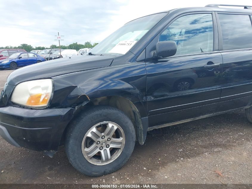 2003 Honda Pilot Ex-L VIN: 2HKYF18573H599087 Lot: 39806753