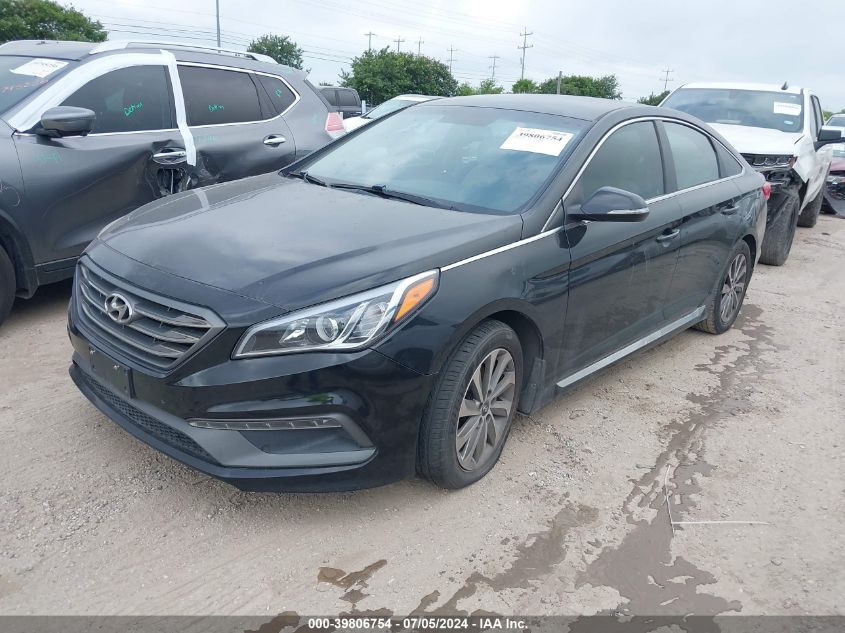 5NPE34AF2HH477311 2017 HYUNDAI SONATA - Image 2