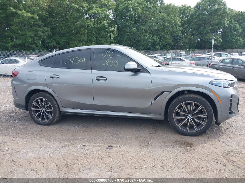 2024 BMW X6 xDrive40I VIN: 5UX33EX03R9S89499 Lot: 39806768