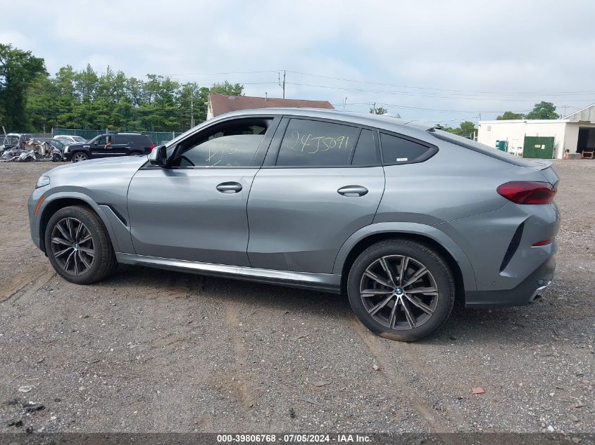 2024 BMW X6 xDrive40I VIN: 5UX33EX03R9S89499 Lot: 39806768