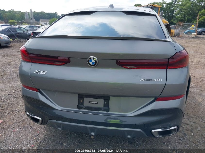 2024 BMW X6 xDrive40I VIN: 5UX33EX03R9S89499 Lot: 39806768