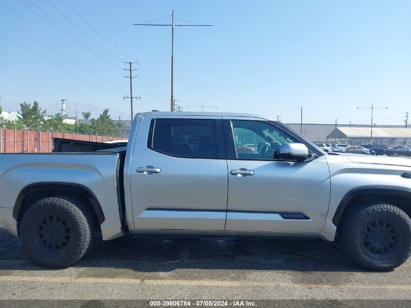 2022 Toyota Tundra Platinum VIN: 5TFNA5AB3NX007376 Lot: 39806784