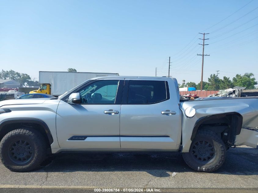 2022 Toyota Tundra Platinum VIN: 5TFNA5AB3NX007376 Lot: 39806784