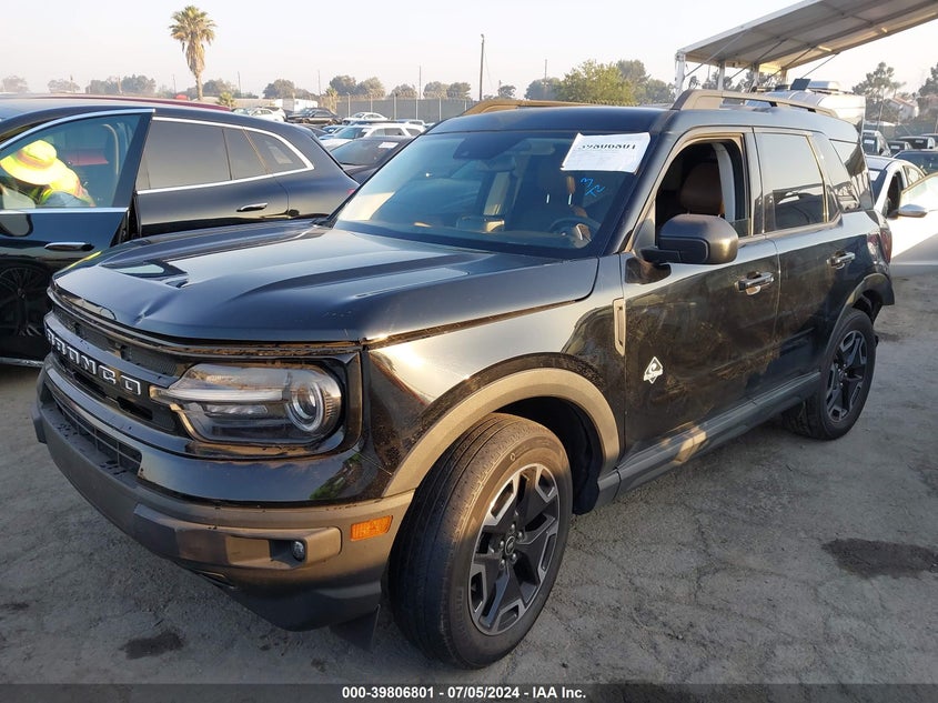 2021 Ford Bronco Sport Outer Banks VIN: 3FMCR9C65MRA99326 Lot: 39806801