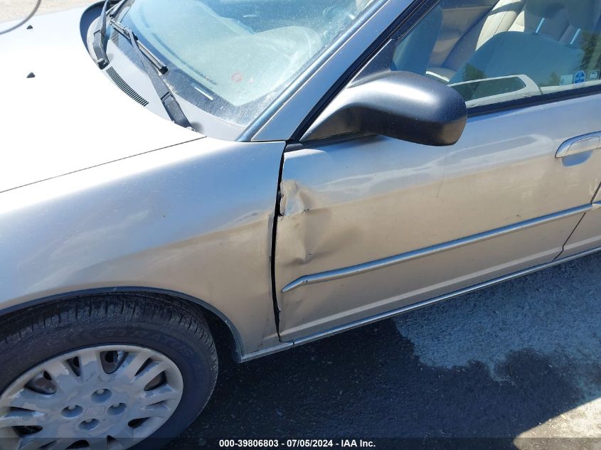 2004 Honda Civic Lx VIN: JHMES16504S001957 Lot: 39806803