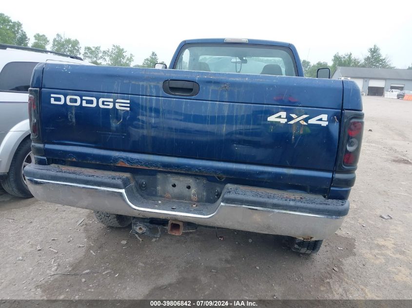 2002 Dodge Ram 2500 St VIN: 3B7KF26Z52M249676 Lot: 39806842