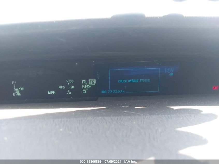 2011 Toyota Prius Two VIN: JTDKN3DU5B0250295 Lot: 39806869