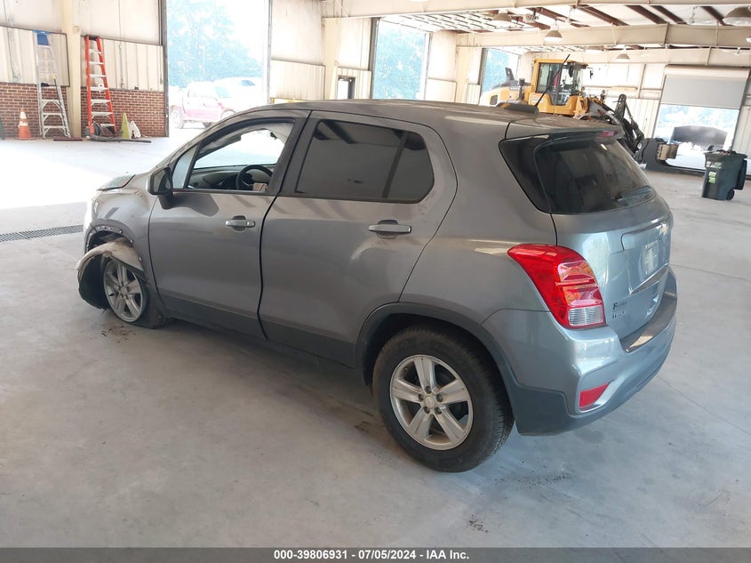 VIN 3GNCJKSBXLL183121 2020 CHEVROLET TRAX FWD LS