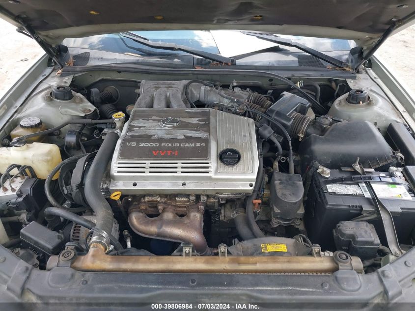 2001 Lexus Es 300 VIN: JT8BF28G710337107 Lot: 39806984