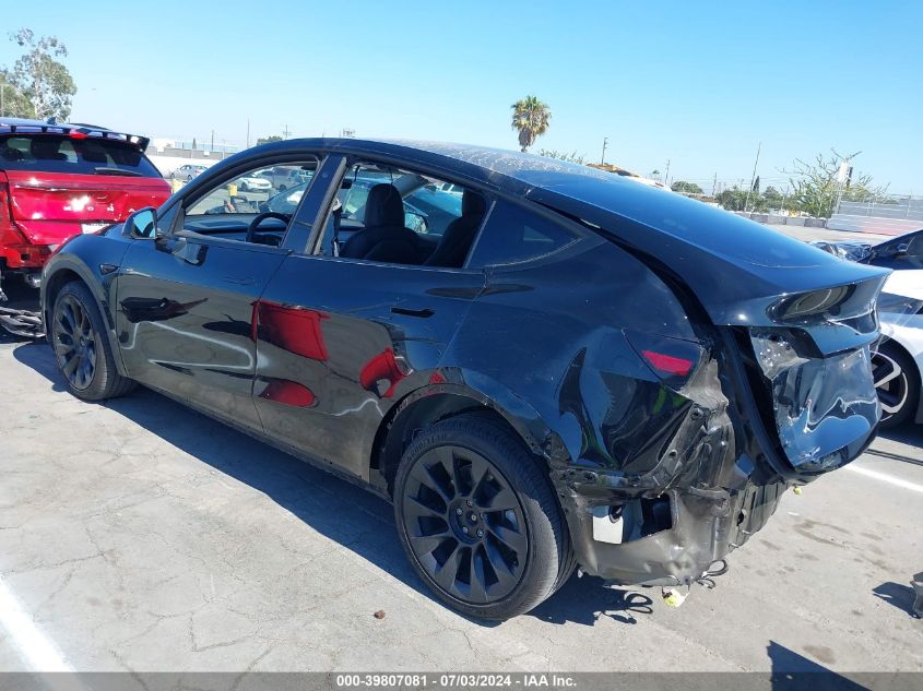 2022 TESLA MODEL Y LONG RANGE DUAL MOTOR ALL-WHEEL DRIVE - 7SAYGDEE7NF514224