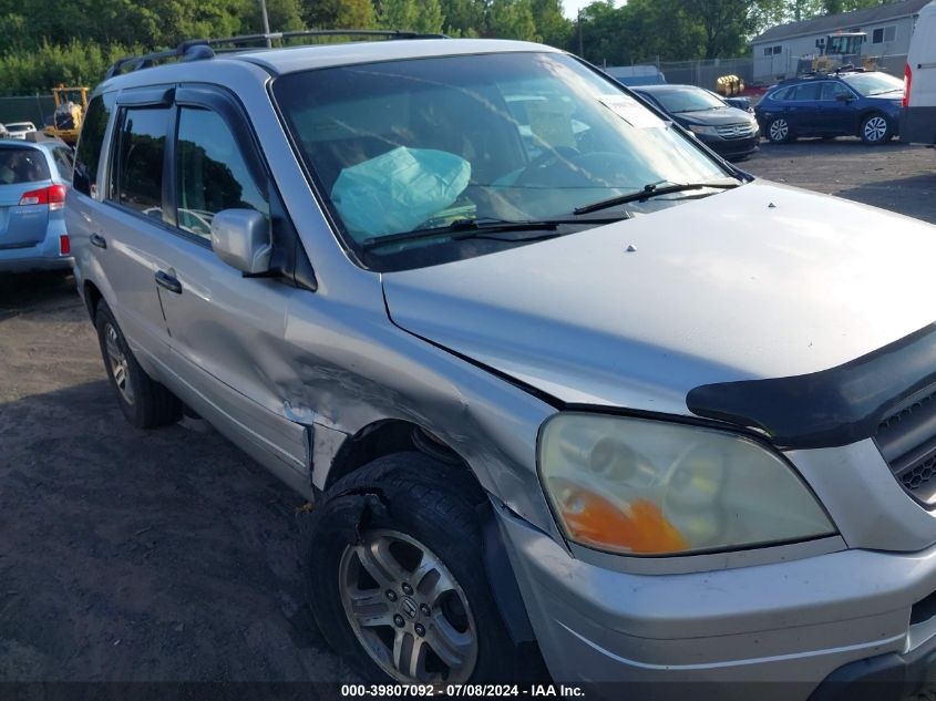 2003 Honda Pilot Exl VIN: 2HKYF18613H584237 Lot: 39807092