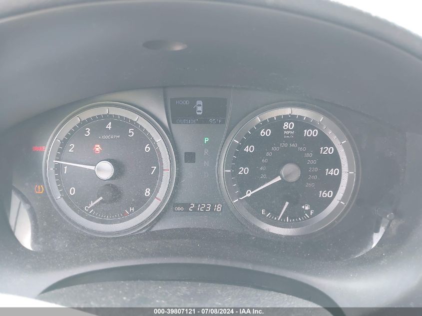 2007 Lexus Es 350 VIN: JTHBJ46G472044646 Lot: 39807121