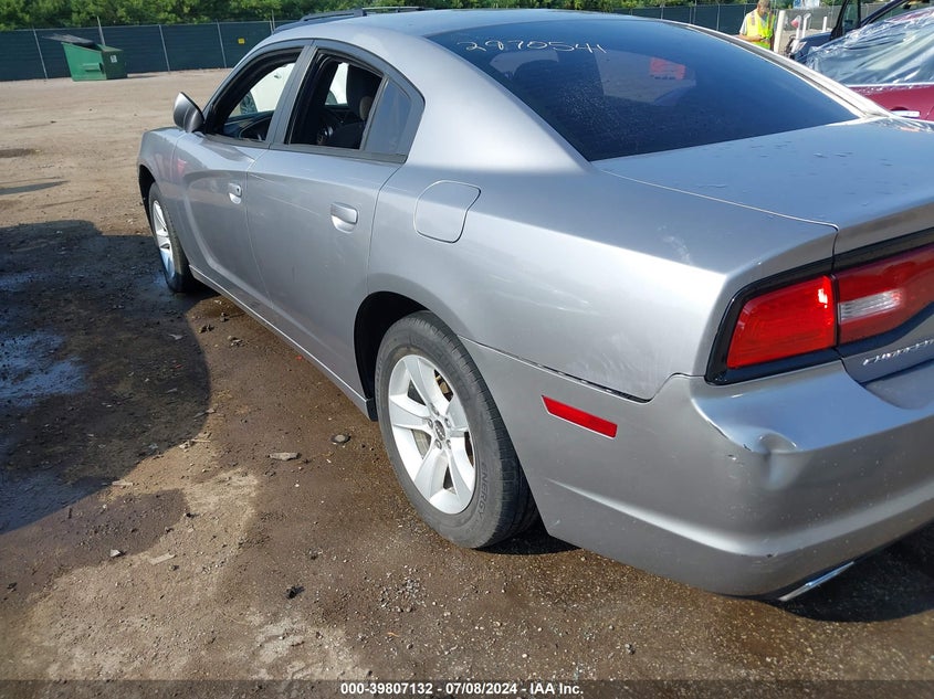 2013 Dodge Charger Se VIN: 2C3CDXBG9DH636443 Lot: 39807132