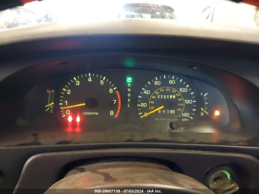 1995 Toyota Camry Le VIN: JT2SK12E5S0322338 Lot: 39807139