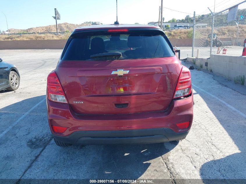 2021 Chevrolet Trax Fwd Ls VIN: KL7CJKSB6MB337204 Lot: 39807156