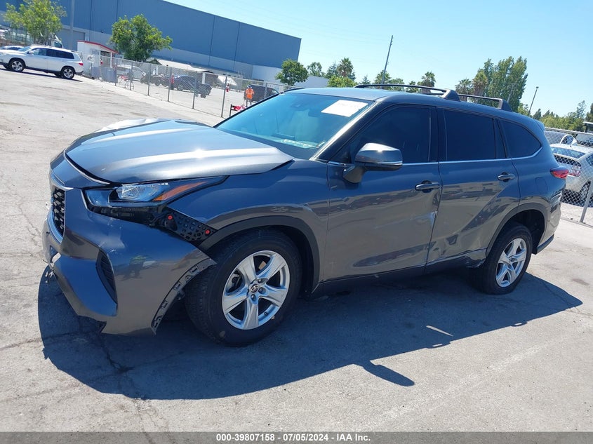 VIN 5TDCZRAH6LS002932 2020 TOYOTA HIGHLANDER L
