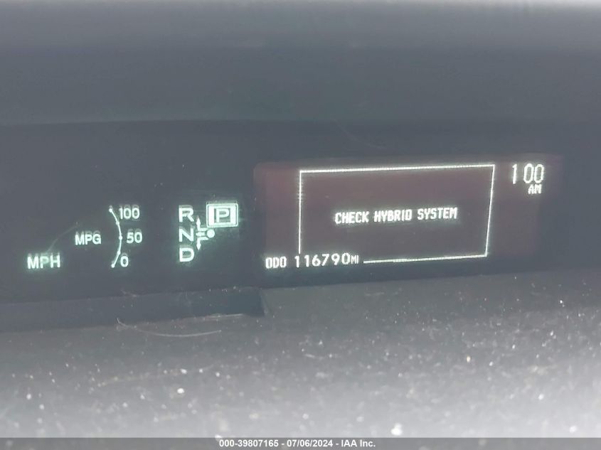 2010 Toyota Prius Iii VIN: JTDKN3DU9A1154954 Lot: 39807165