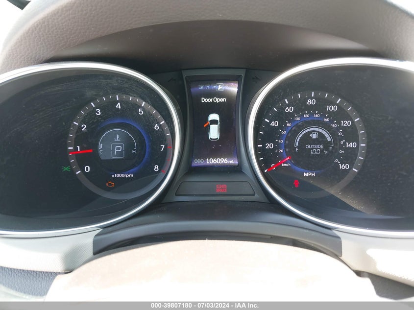 2014 Hyundai Santa Fe Sport 2.0L Turbo VIN: 5XYZU3LA0EG221391 Lot: 39807180