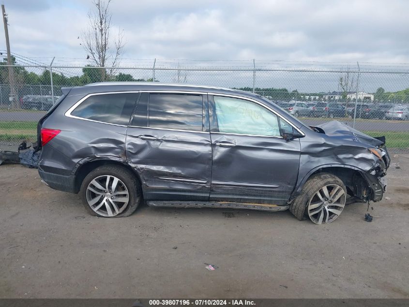 2016 Honda Pilot Touring VIN: 5FNYF6H91GB019840 Lot: 39807196