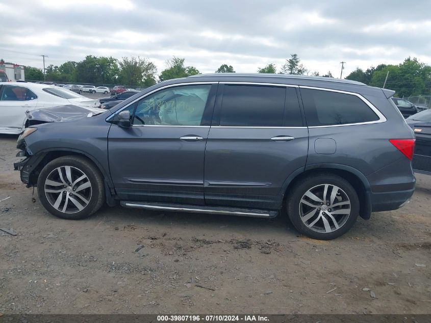 2016 Honda Pilot Touring VIN: 5FNYF6H91GB019840 Lot: 39807196