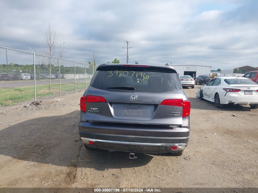 2016 Honda Pilot Touring VIN: 5FNYF6H91GB019840 Lot: 39807196