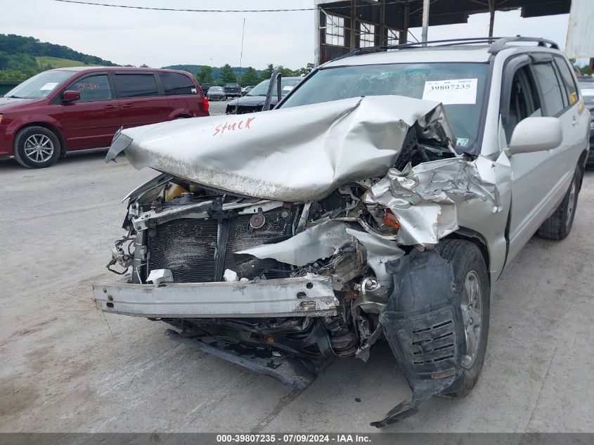 2007 Toyota Highlander V6 VIN: JTEEP21A770228992 Lot: 39807235