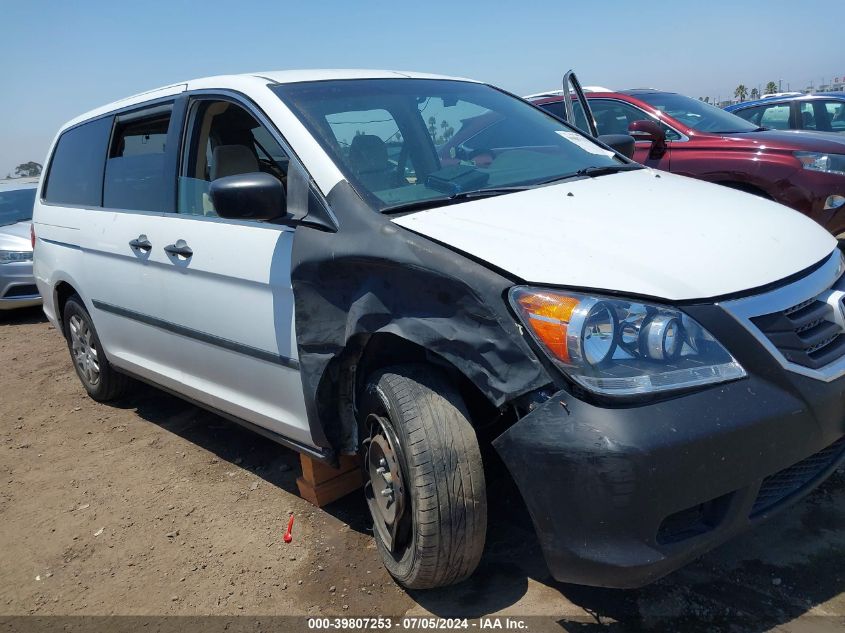 2009 Honda Odyssey Lx VIN: 5FNRL38219B046165 Lot: 39807253
