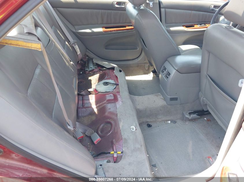 2003 Toyota Camry Xle V6 VIN: JTDBF30K630090687 Lot: 39807268