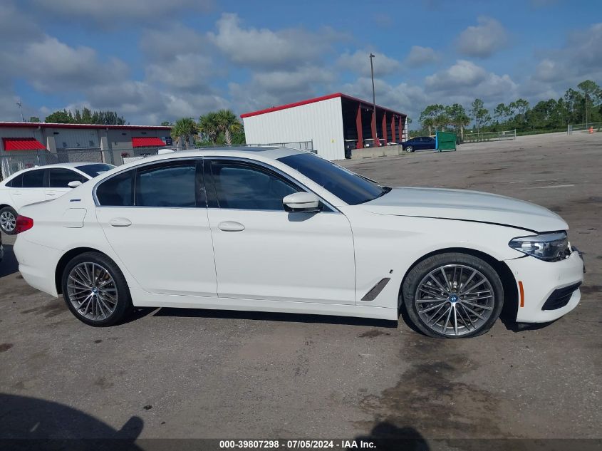 2019 BMW 530E Iperformance VIN: WBAJA9C57KB393044 Lot: 39807298